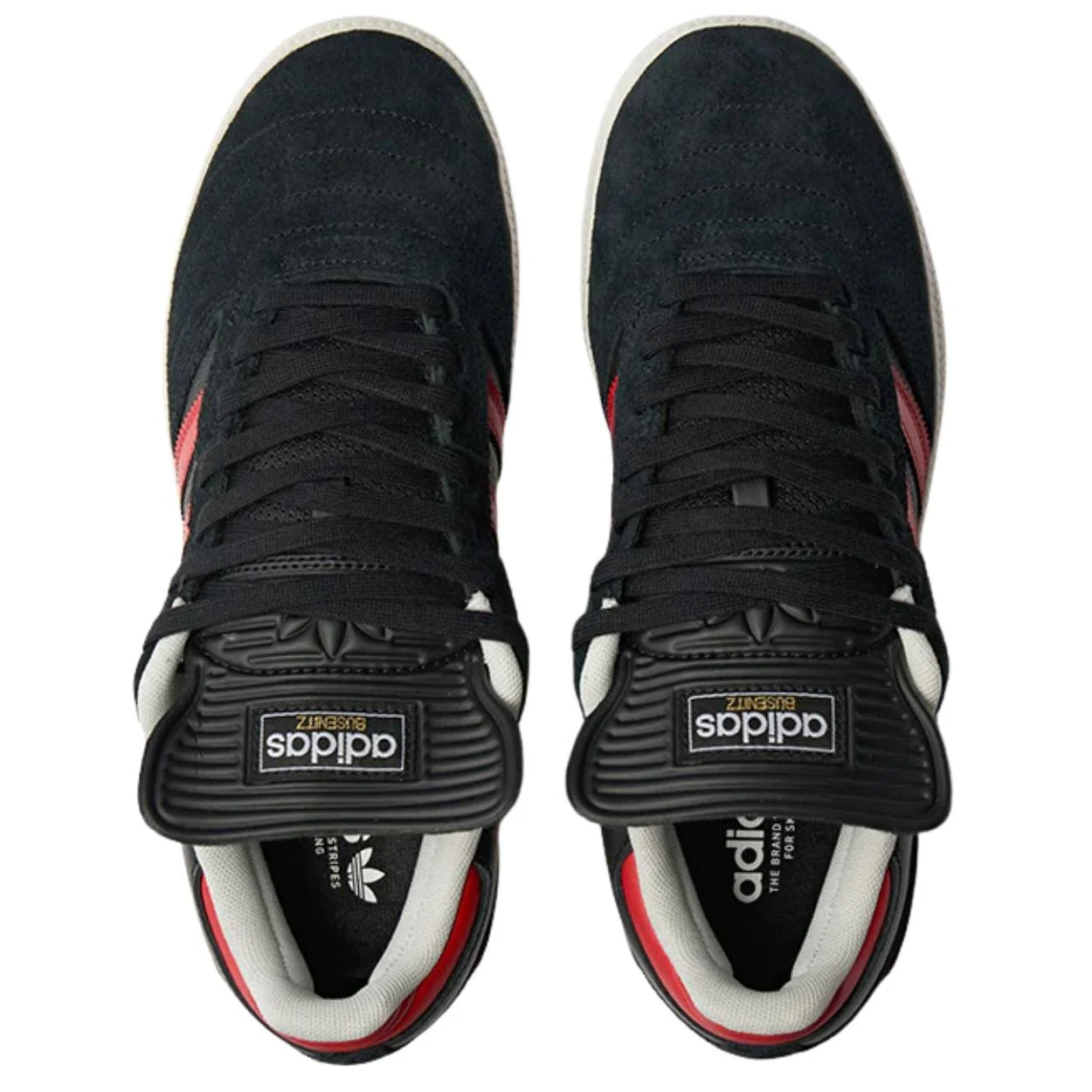 Adidas Skateboarding Busenitz Pro Skate Shoes | Black, Red & White - Image 3