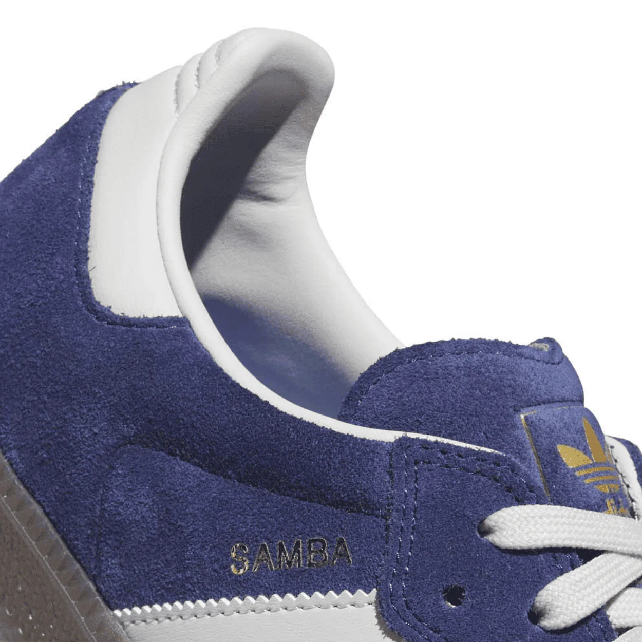 Adidas Skateboarding Samba ADV Skate Shoes | Dark Blue & Grey One - Image 3