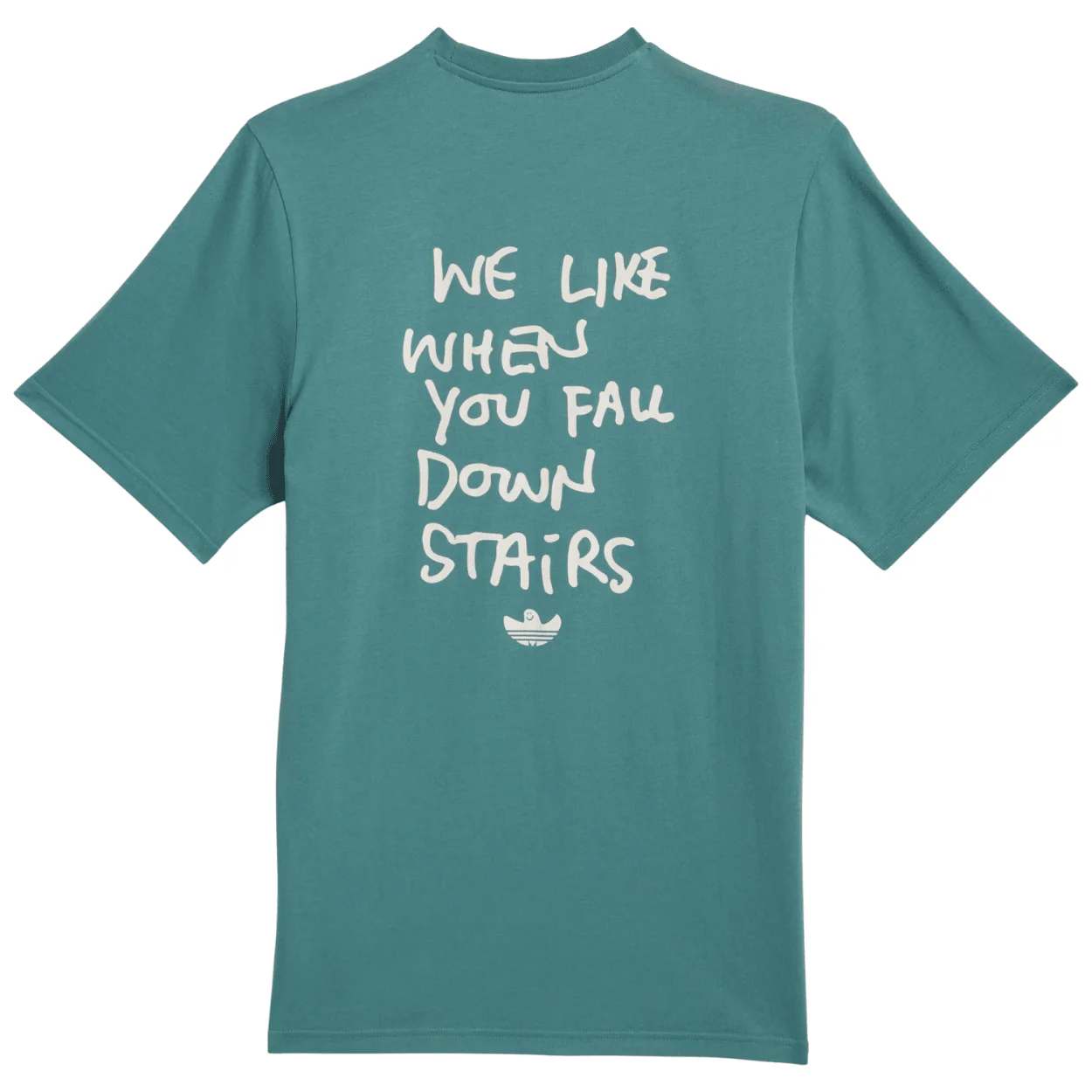 Adidas Skateboarding Shmoofoil Stairs T-Shirt | Teal Green