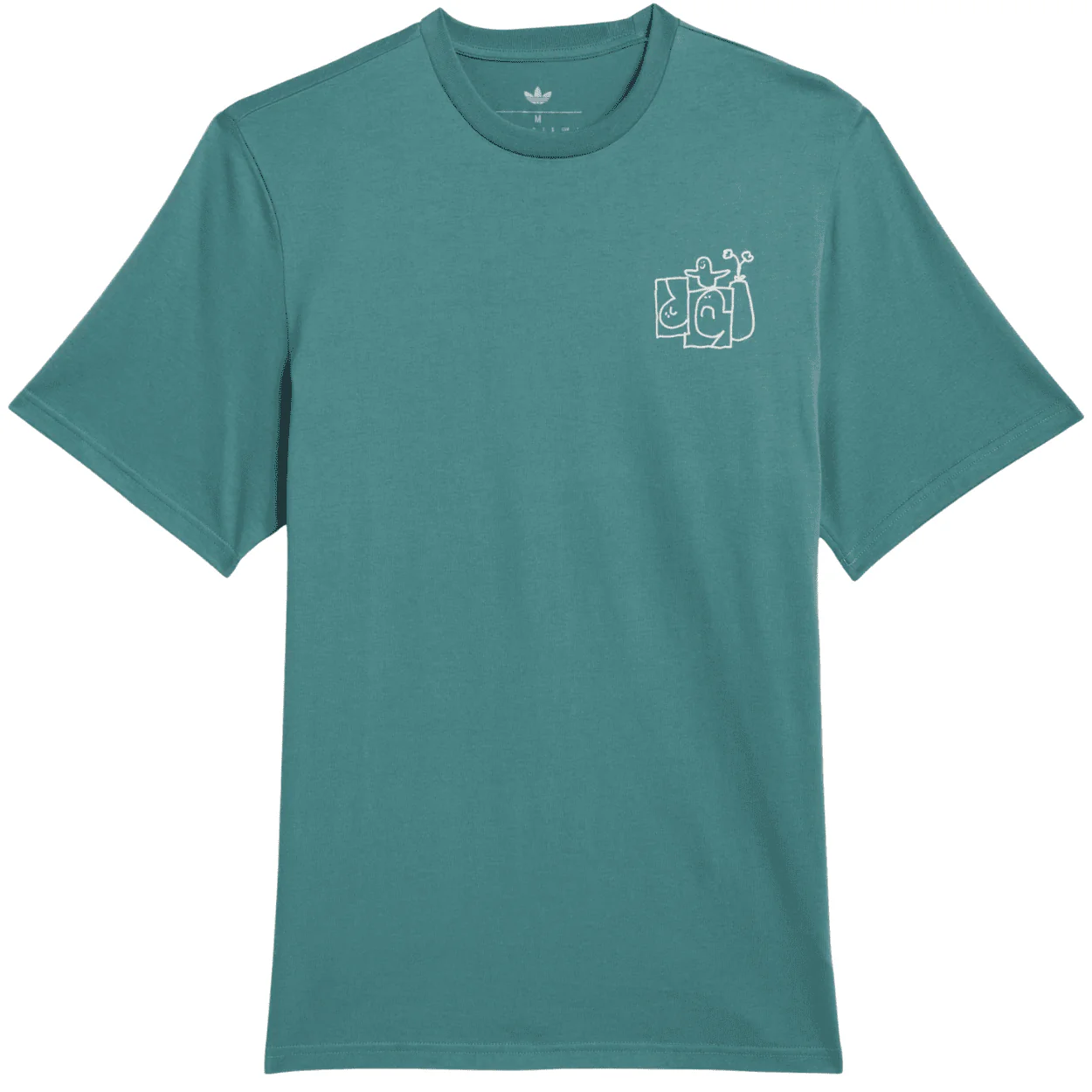 Adidas Skateboarding Shmoofoil Stairs T-Shirt | Teal Green - Image 3