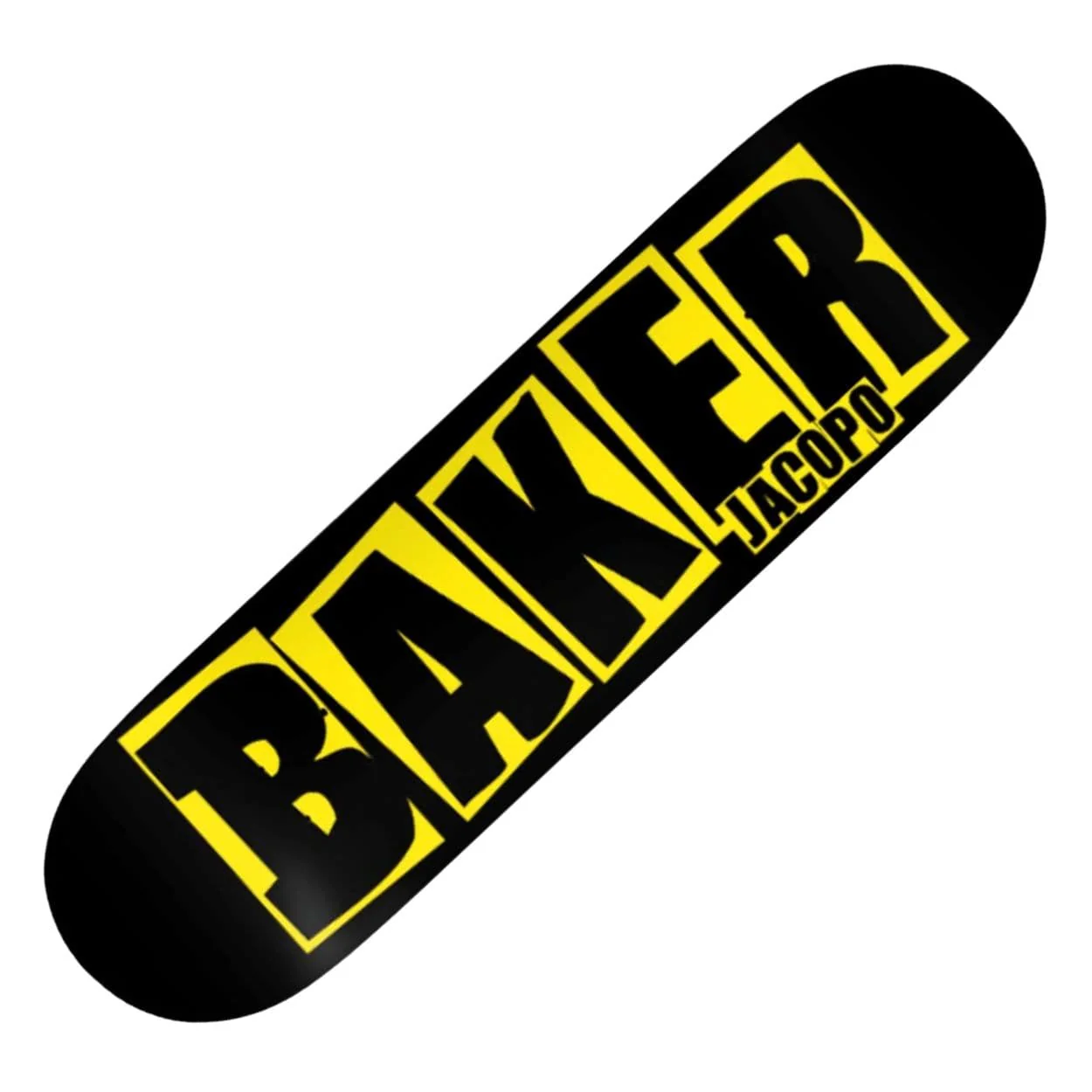 Baker Brand Logo Jacopo Carozzi Danger Yellow Skateboard Deck | 8" - Image 3