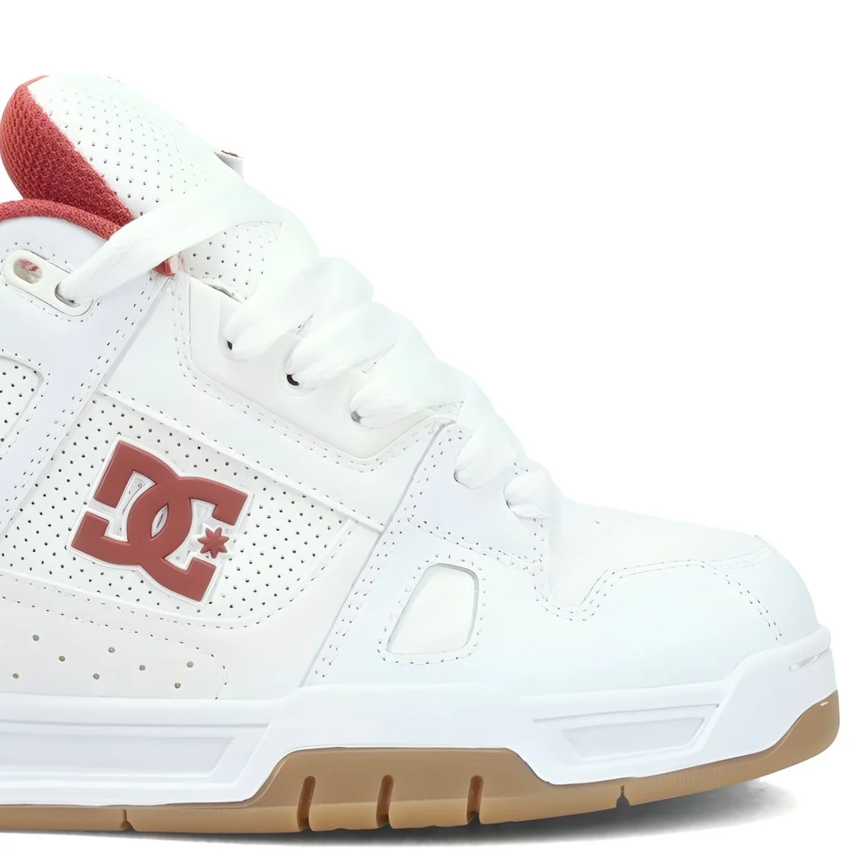 DC Stag Skate Shoes | White - Image 3