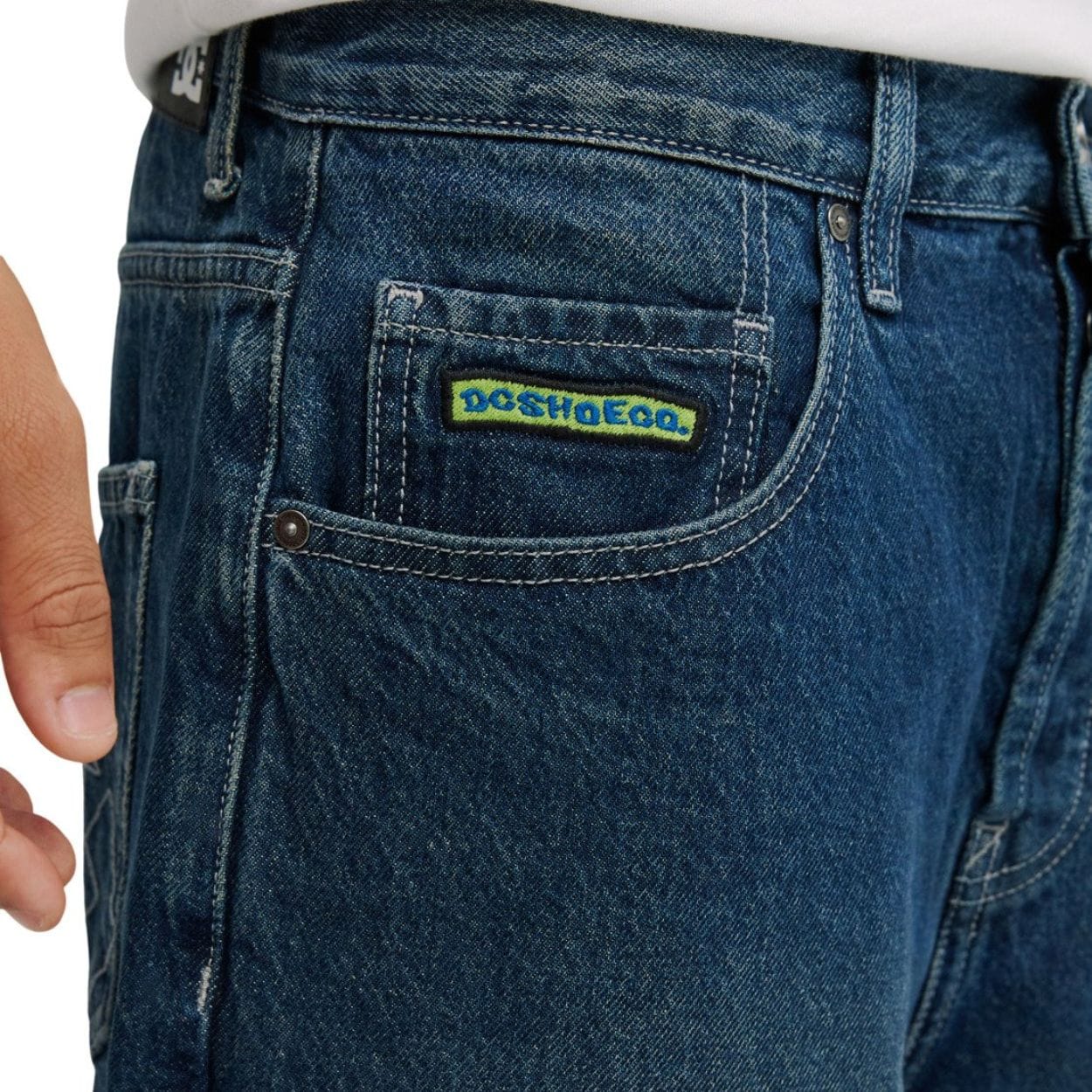 DC Worker Baggy Double That Denim Jeans | Blue - Image 6
