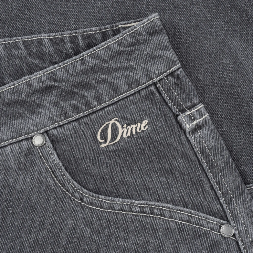 Dime MTL Classic Denim Shorts | Faded Black - Image 2
