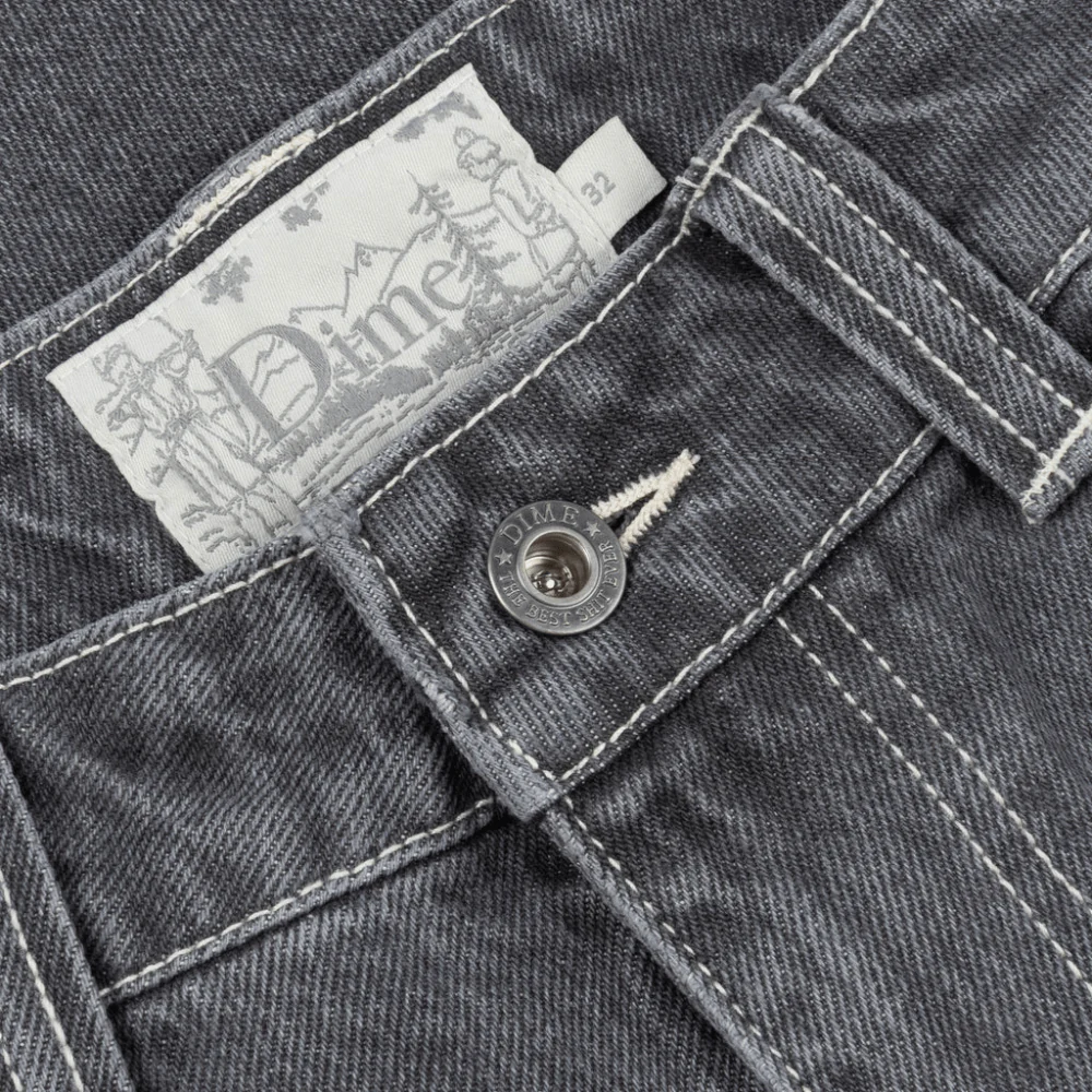 Dime MTL Classic Denim Shorts | Faded Black - Image 3