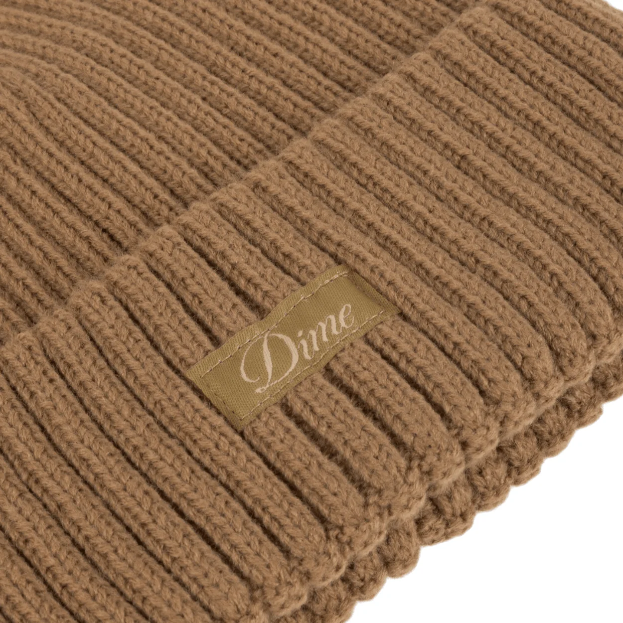 Dime MTL Cursive Fold Beanie | Coffee - Image 3