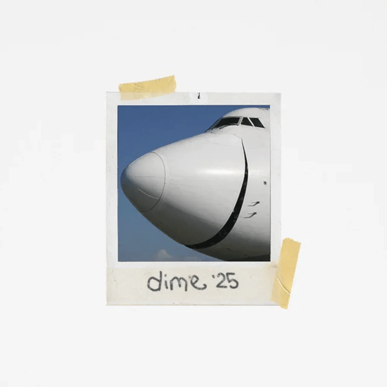 Dime MTL Plane T-Shirt | White - Image 4