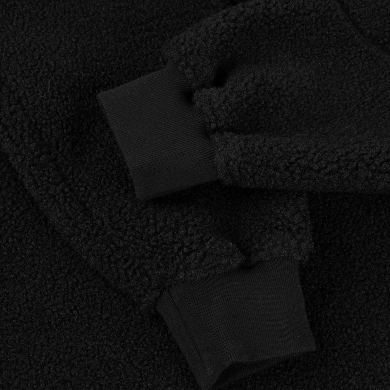 Dime MTL Polar Fleece Sherpa Zip | Black - Image 3