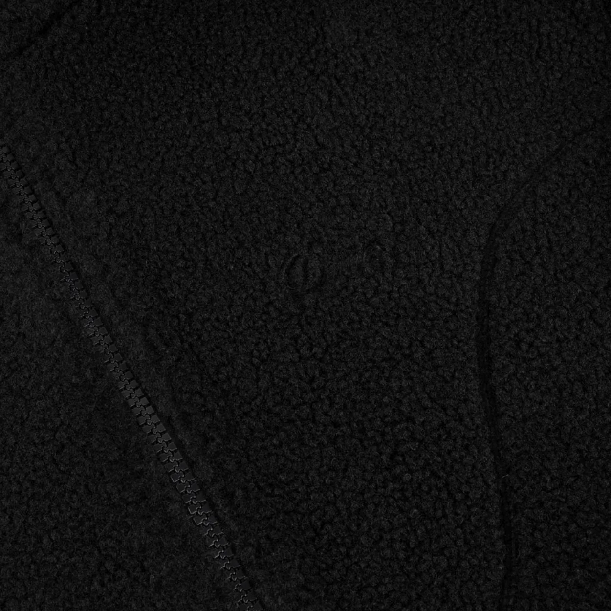 Dime MTL Polar Fleece Sherpa Zip | Black - Image 5