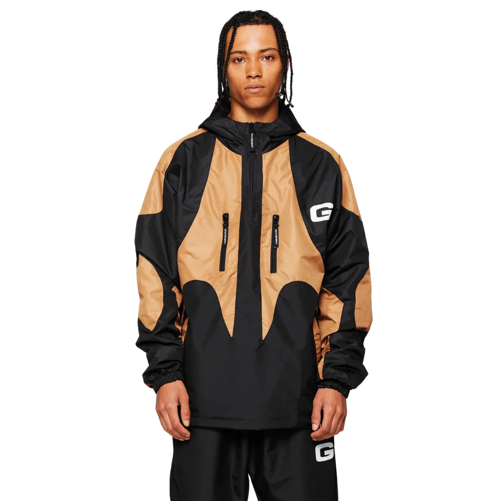 GVNMNT Clothing Co Forum Hooded Jacket | Black & Bronze - Image 2