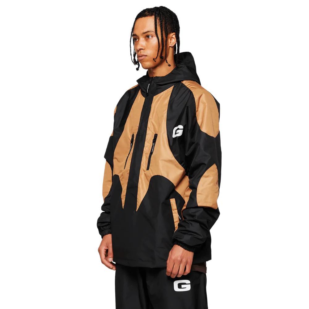 GVNMNT Clothing Co Forum Hooded Jacket | Black & Bronze - Image 3
