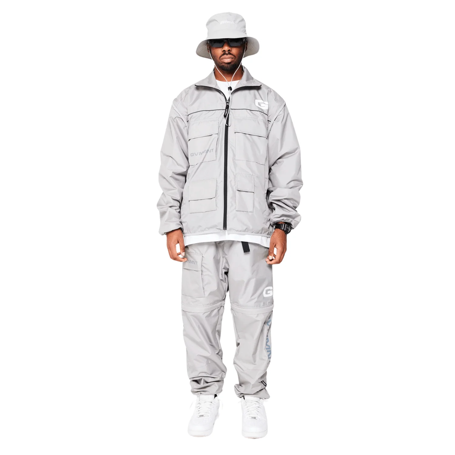 GVNMNT Clothing Co Hardwear Upper 2 in 1 Jacket | Grey - Image 3