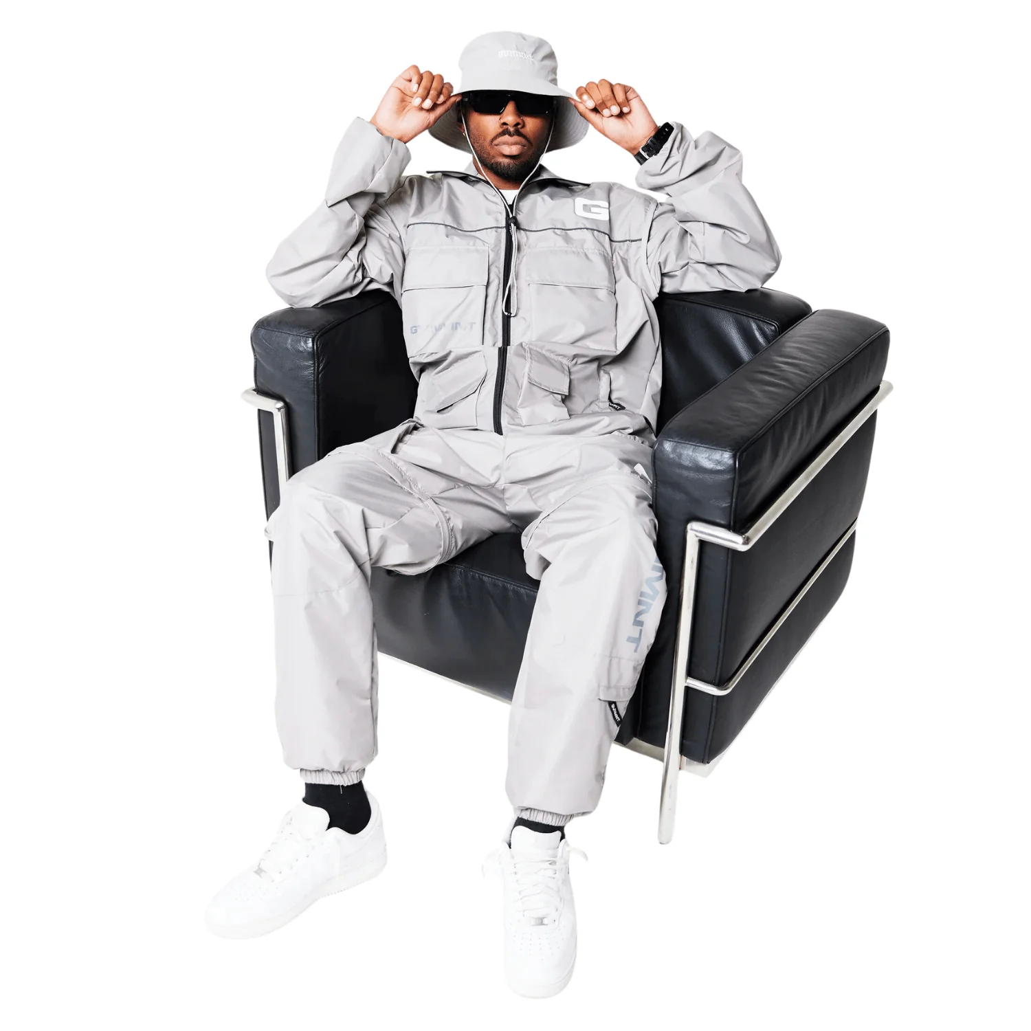 GVNMNT Clothing Co Hardwear Upper 2 in 1 Jacket | Grey - Image 6