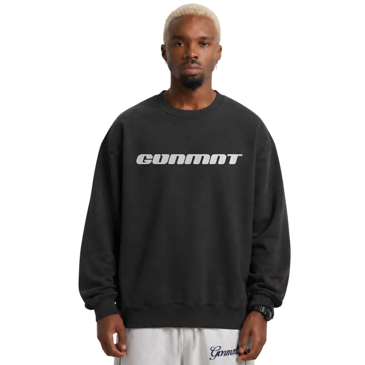 GVNMNT Future Proof Sweatshirt | Faded Black - Image 3