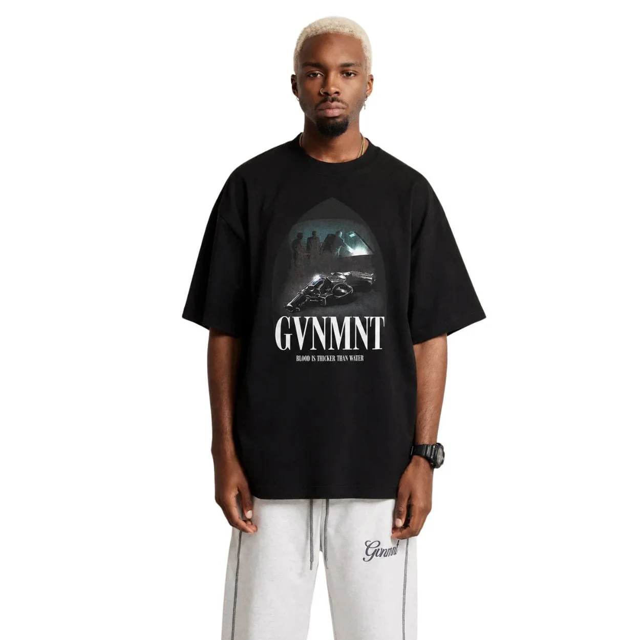 GVNMNT These Fellas Are Good T-Shirt | Black - Image 5