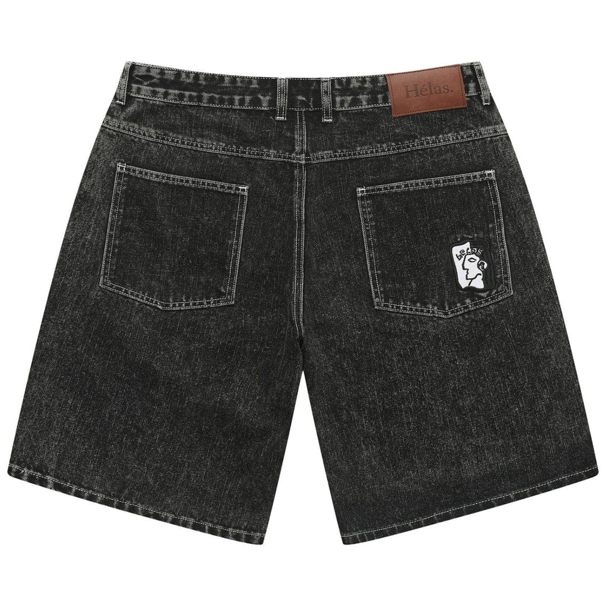 Helas Dieu Grec Jean Shorts | Washed Black - Image 2