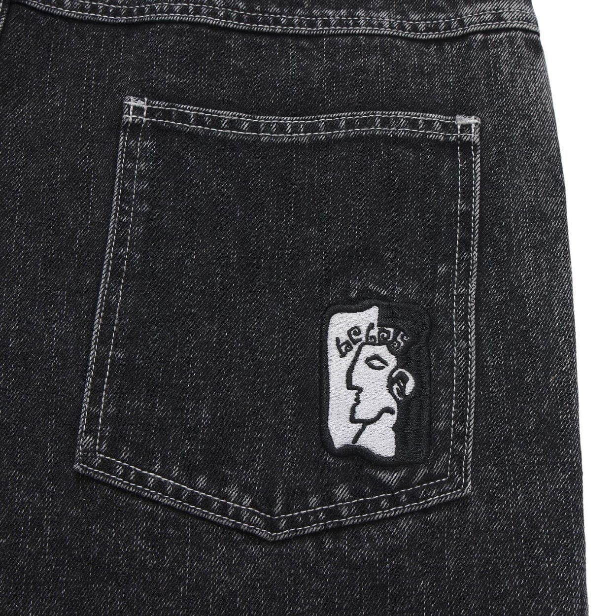 Helas Dieu Grec Jean Shorts | Washed Black - Image 5