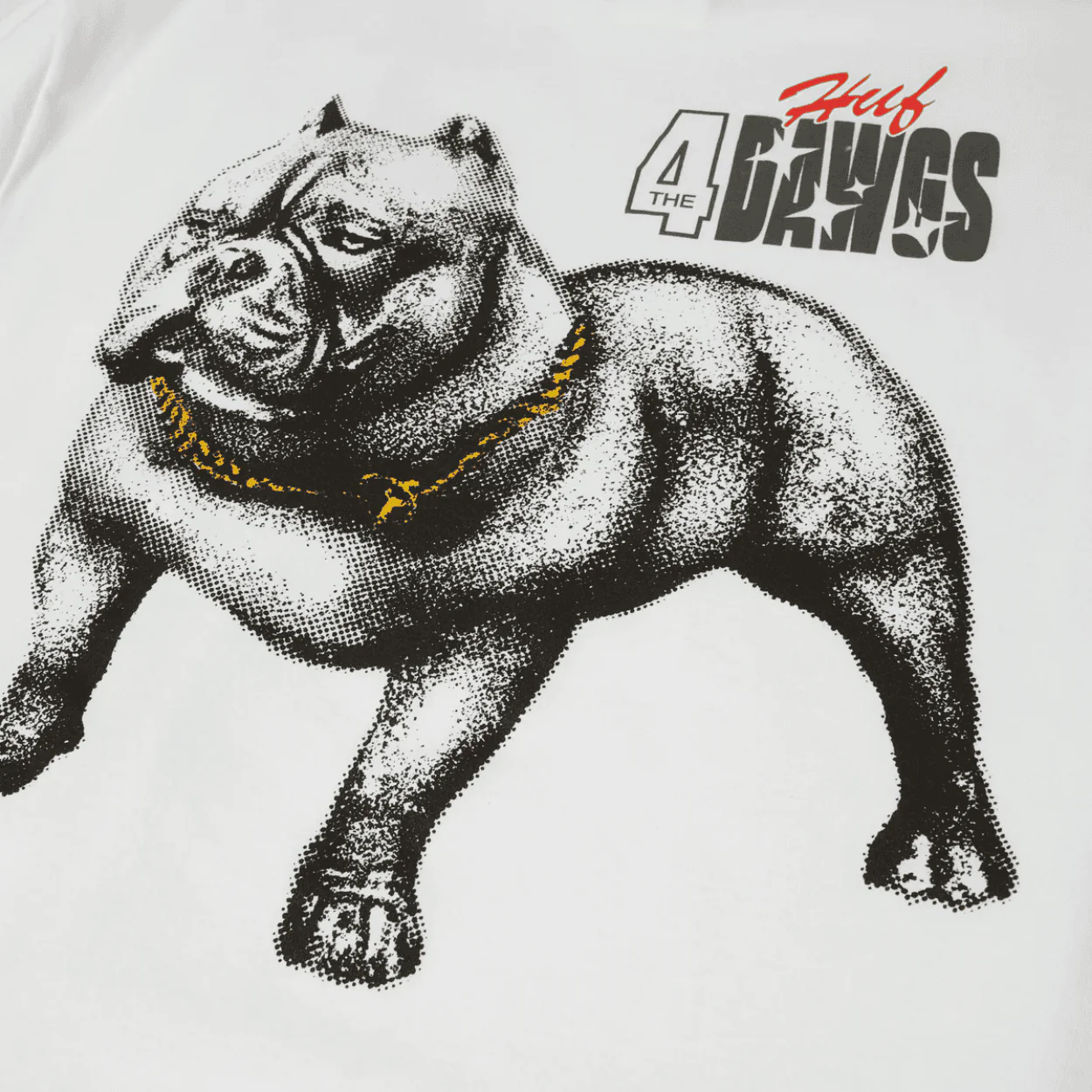 HUF 4 The Dawgs T-Shirt | White - Image 3