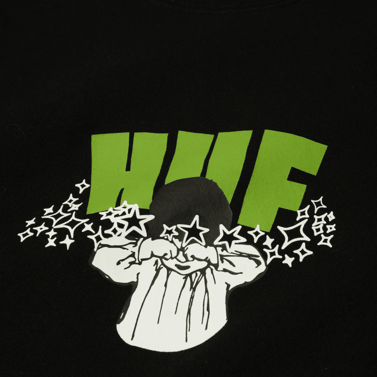 HUF Dazed Crewneck Sweater | Black - Image 3