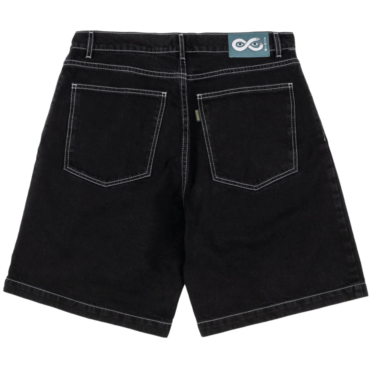 Magenta Skateboard OG Denim Long Shorts | Black - Image 3
