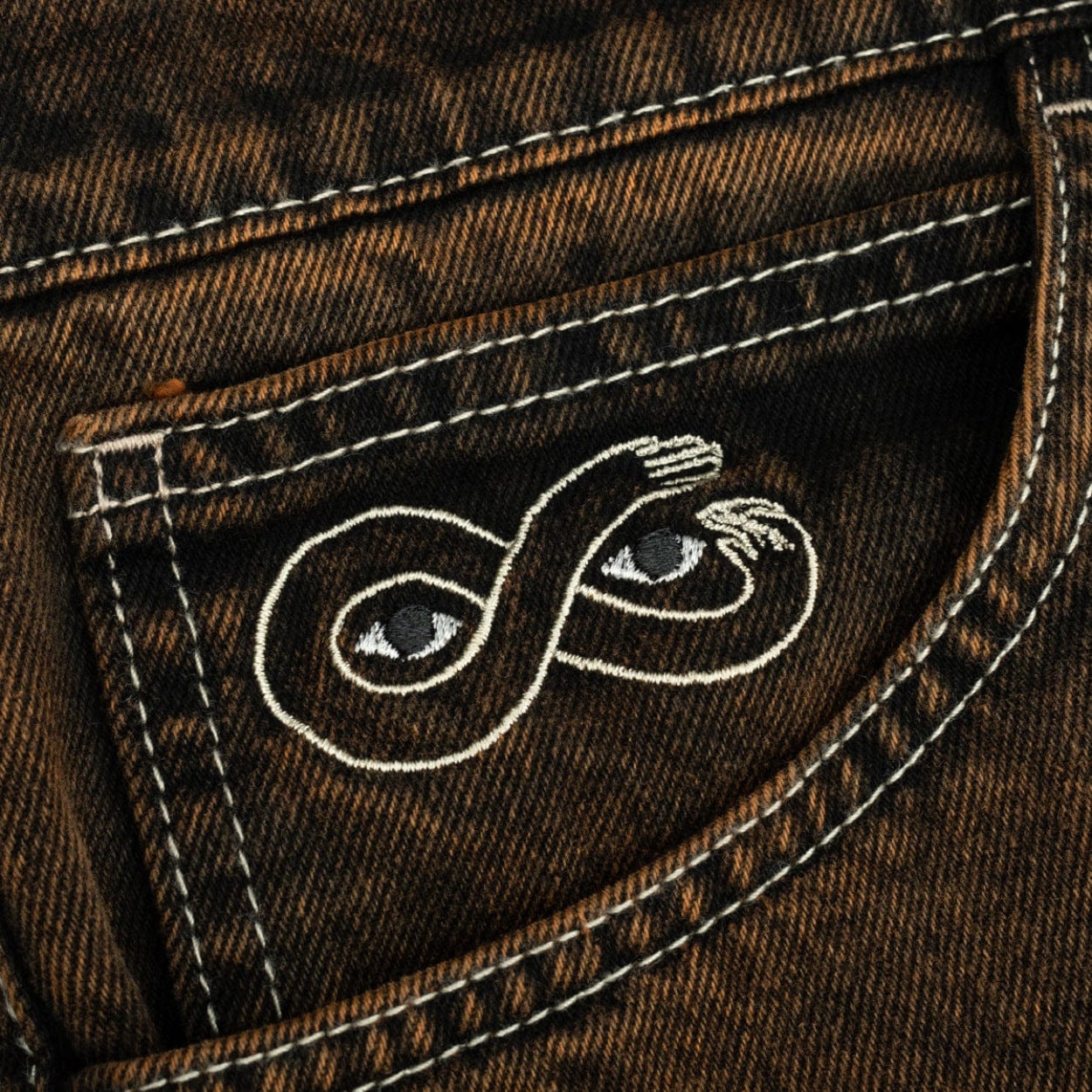 Magenta Skateboards OG Denim Jeans | Bronze - Image 4