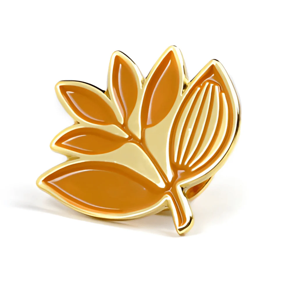 Magenta Skateboards Plant Enamel Pin Badge | Burnt Orange