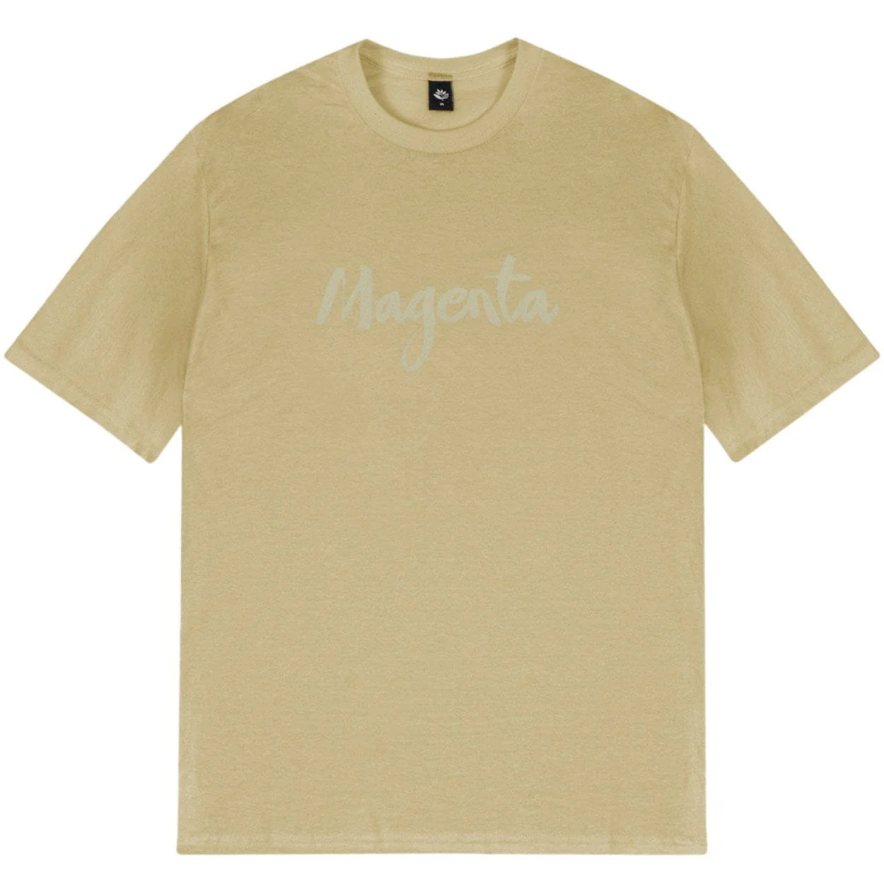 Magenta Skateboards Script T-Shirt | Beige