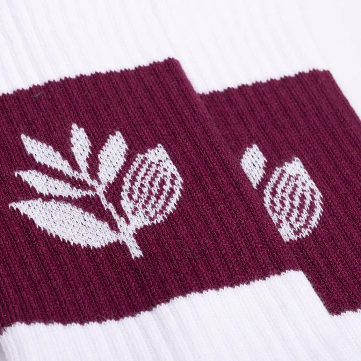 Magenta Skateboards Stripe Socks | White - Image 2