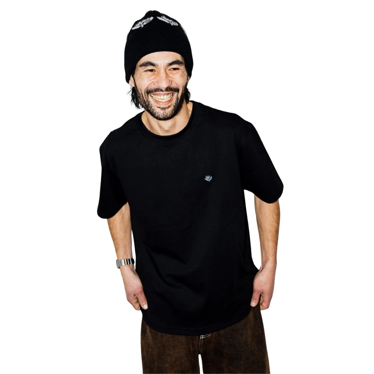 Magenta Skateboards Tonal T-Shirt | Black - Image 4