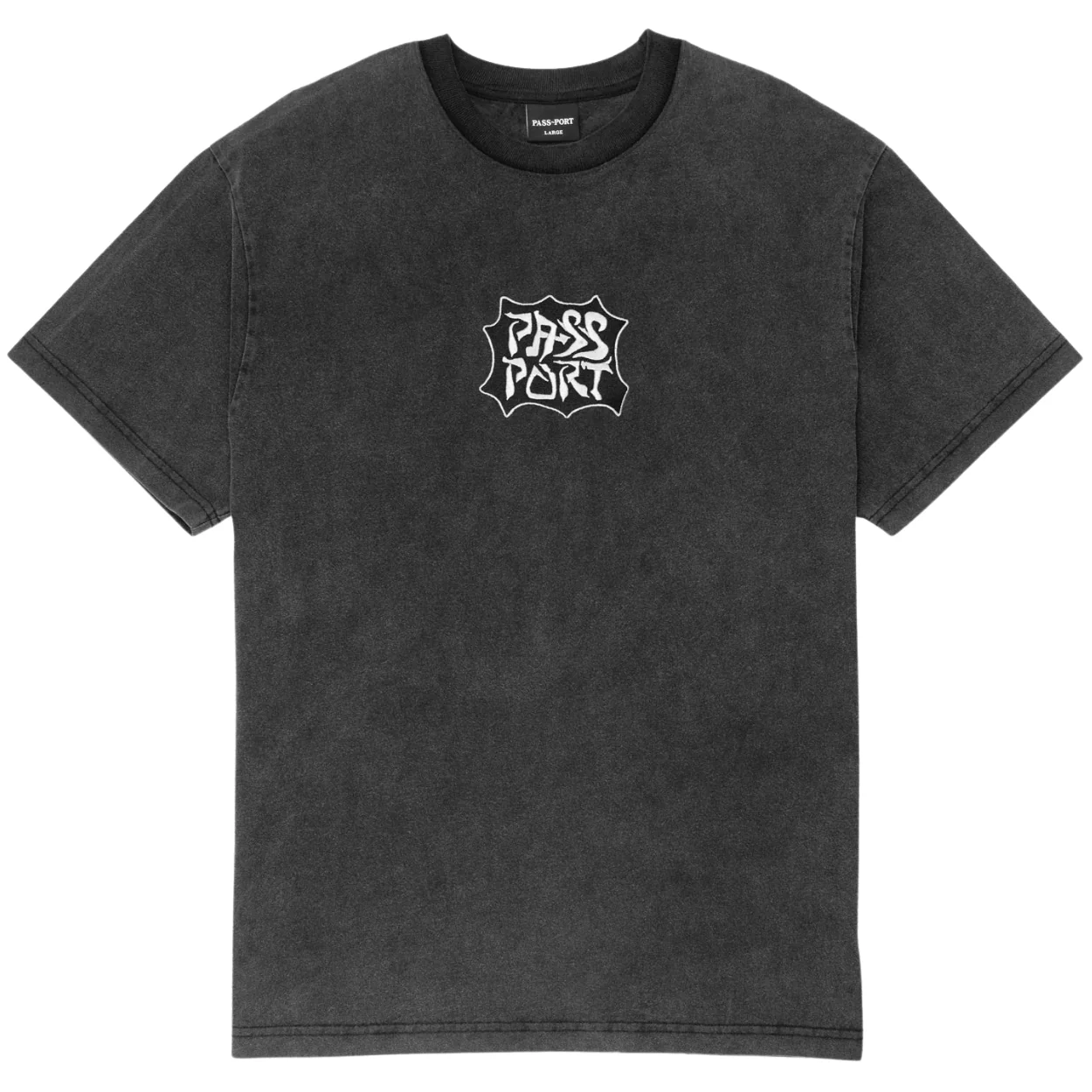 Pass~Port Glyph T-Shirt | Acid Black