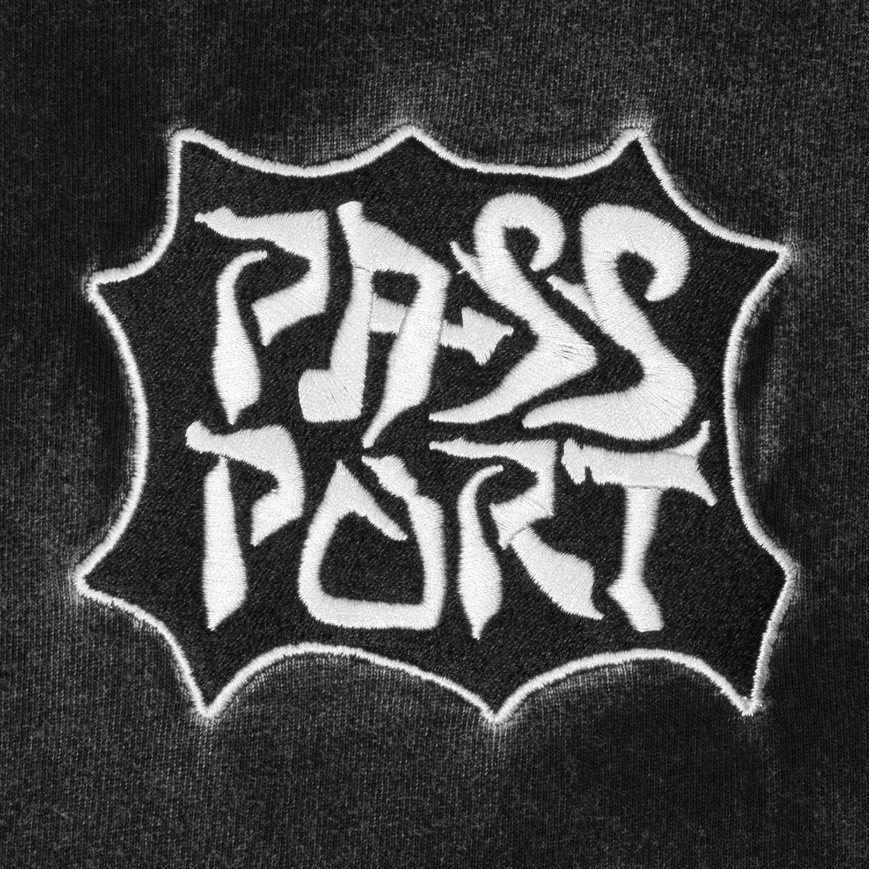Pass~Port Glyph T-Shirt | Acid Black - Image 3