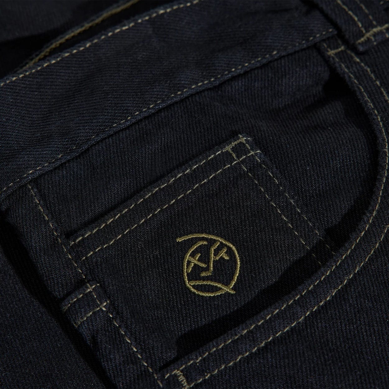 Polar Skate Co Big Boy Jeans | Black & Dark Olive - Image 3