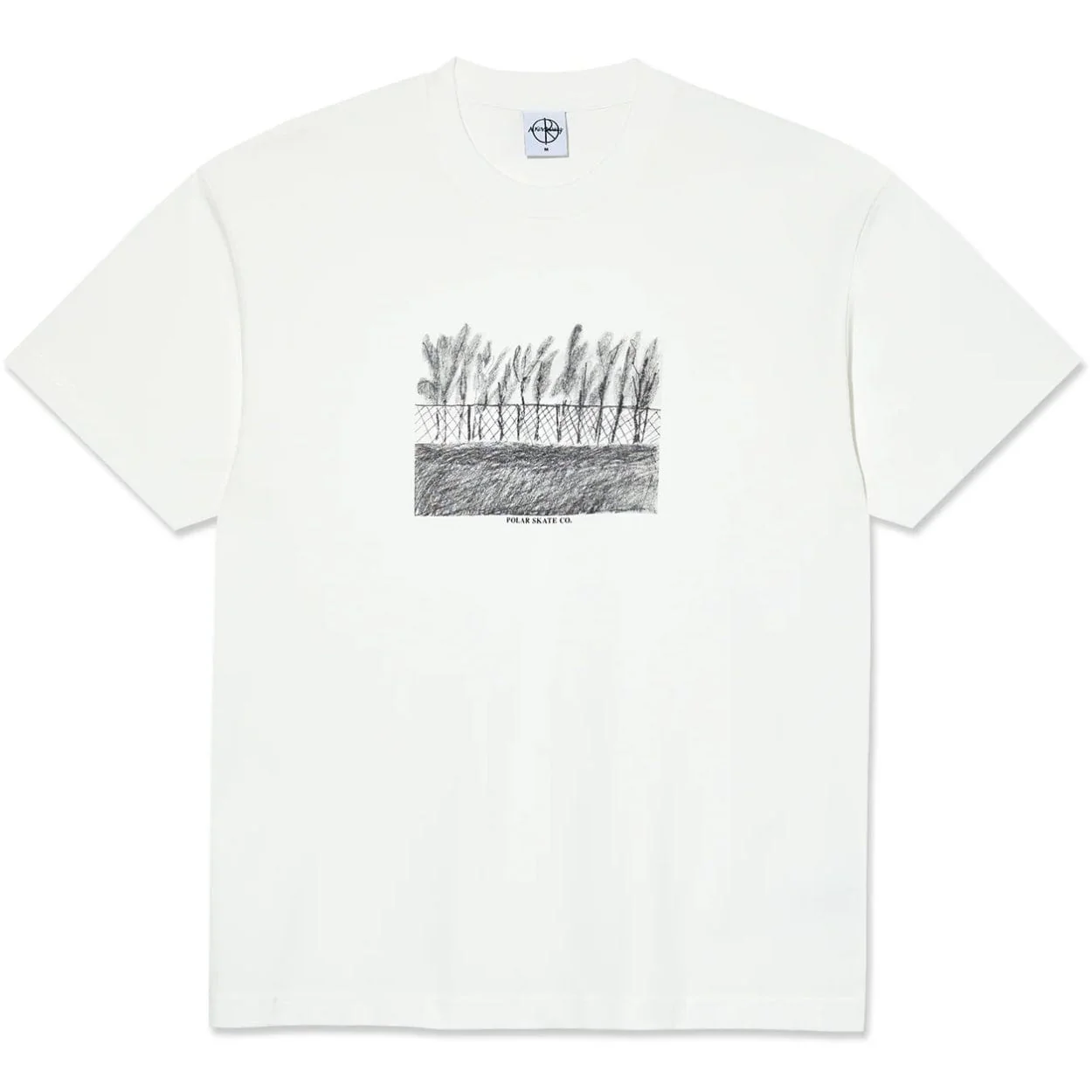 Polar Skate Co Fence T-Shirt | Cloud White
