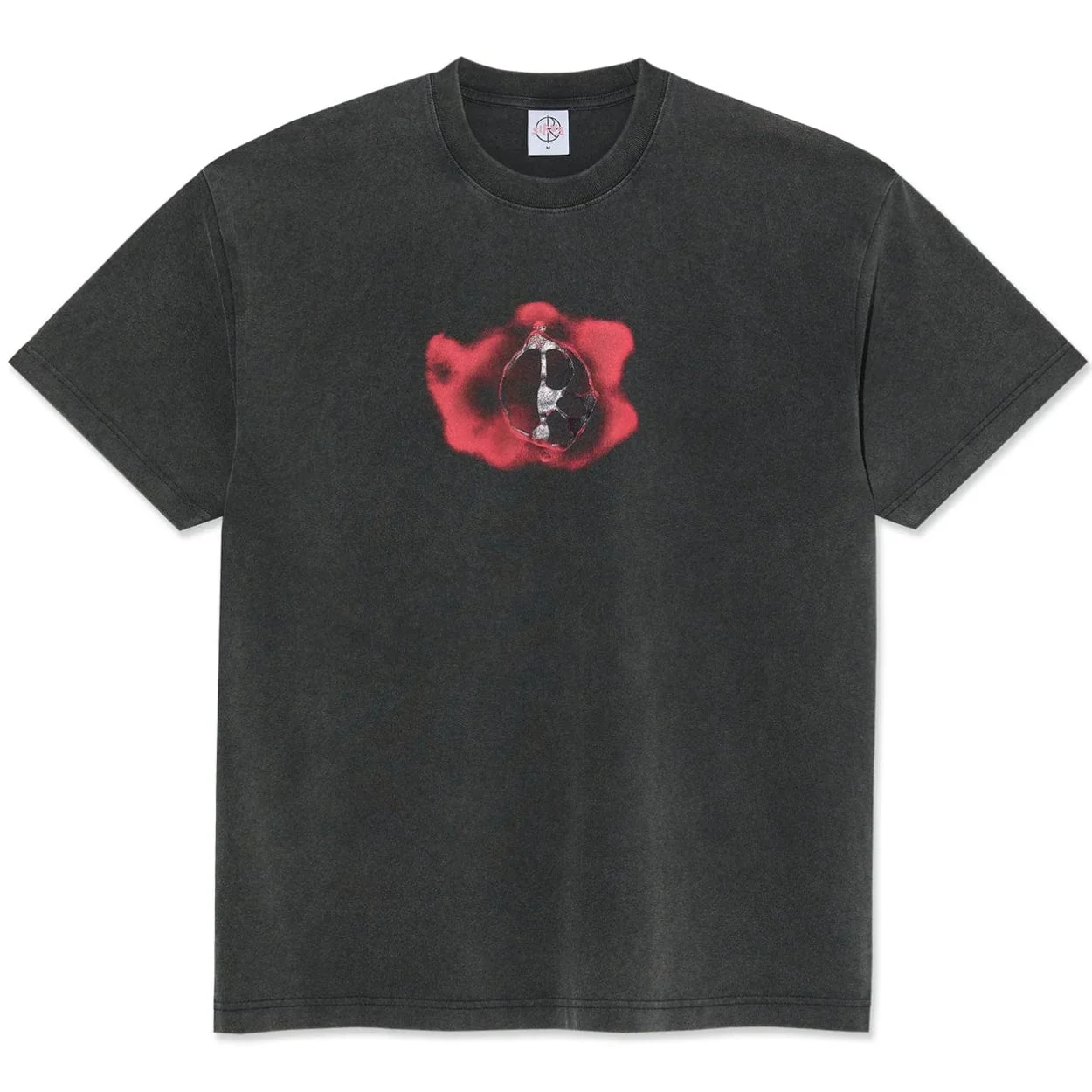 Polar Skate Co Metal Logo T-Shirt | Silver Black