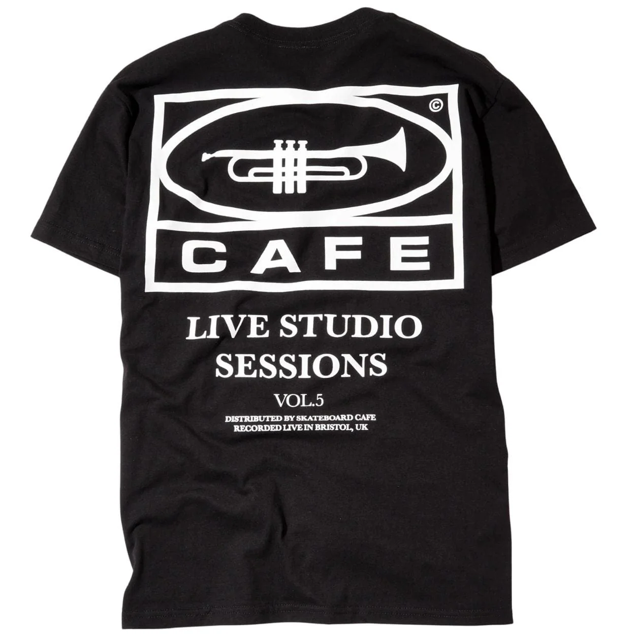 Skateboard Cafe 45 T-Shirt | Black & White - Image 3