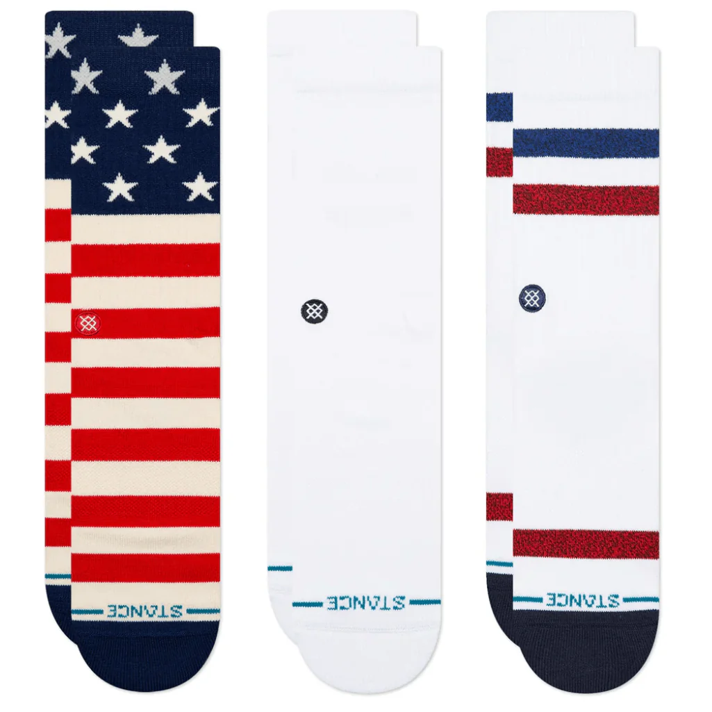 Stance Americana 3 Pack Crew Socks | Multi