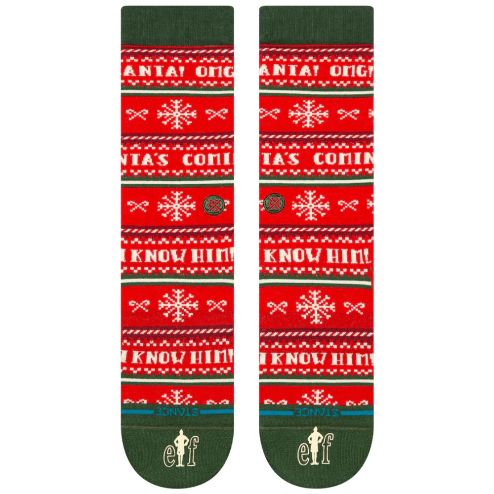 Stance I Know Him Elf Socks | Red - Image 3