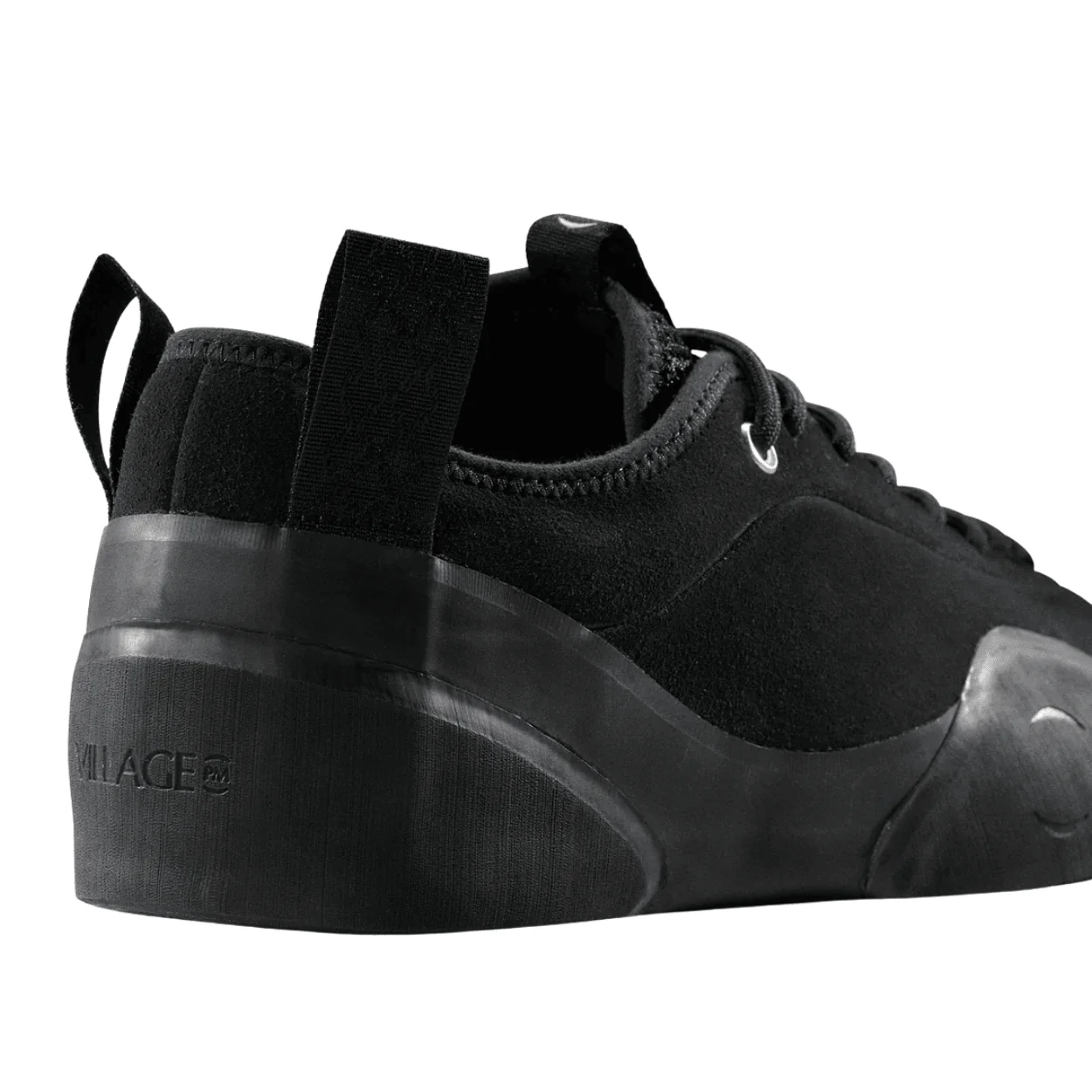 Village PM 1:00 PM Suede Skate Shoes | Black - Image 3