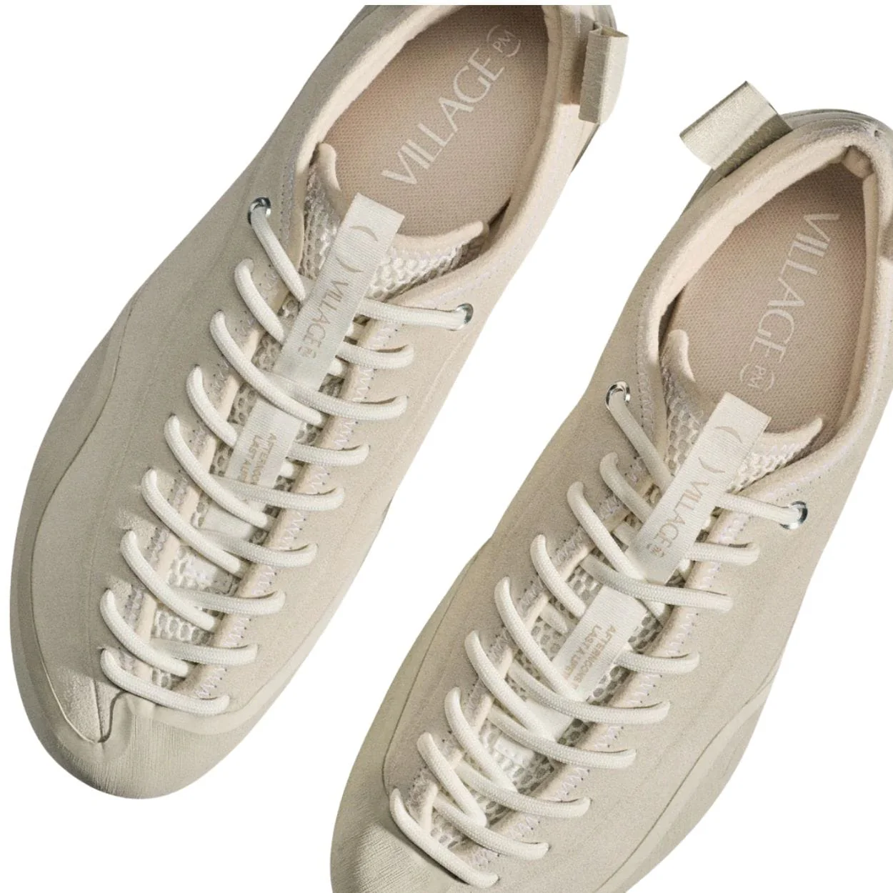 Village PM 1:00 PM Suede Skate Shoes | Cream - Image 4