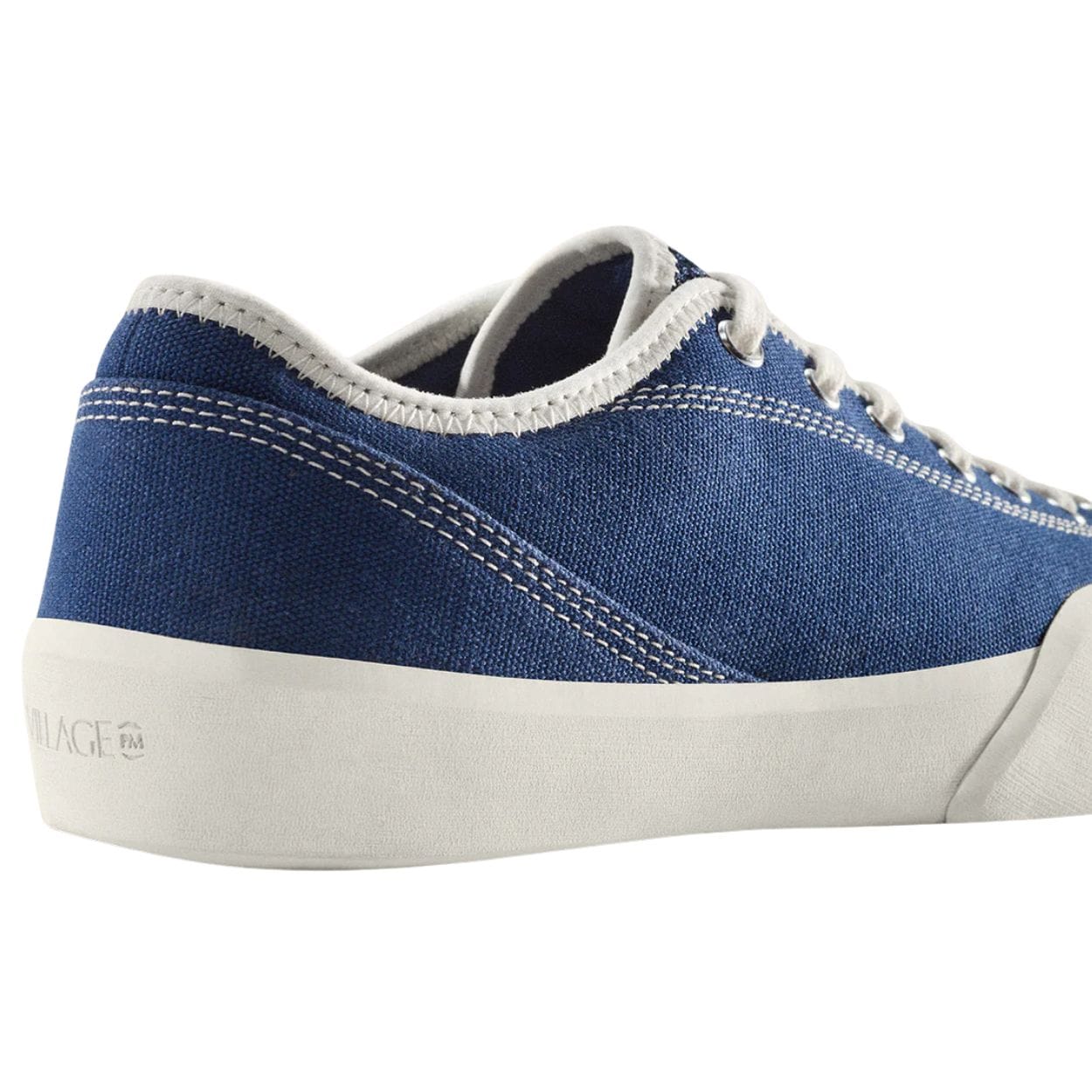 Village PM 1:30 PM Skate Shoes | Navy & White Canvas - Image 4