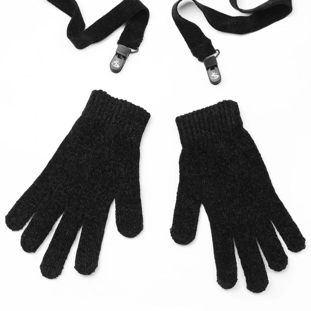 Yardsale Chenille Gloves | Black - Image 2