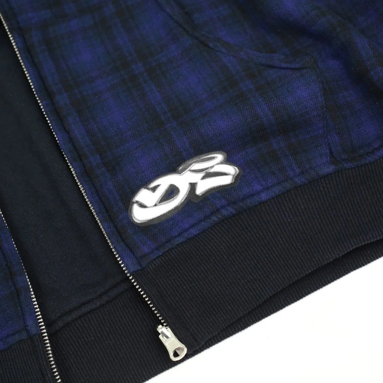 Yardsale Reversible Hoodie | Black & Indigo Blue - Image 4